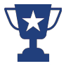 trophy icon for coed adult volleyball league fort worth tx