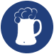 beer mug icon for adult co-ed dallas cornhole tournament